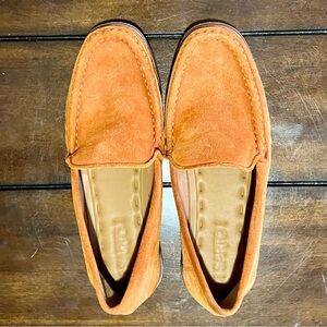 SARTO by Franco Sarto Orange Suede Loafers – Size 4M (EU 34)